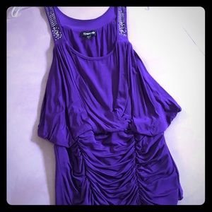 NWOT BEBE dressy Grecian style top size M